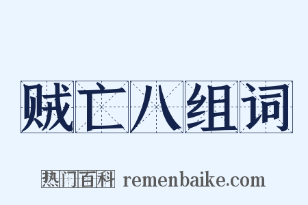 贼亡八组词是什么意思的图片